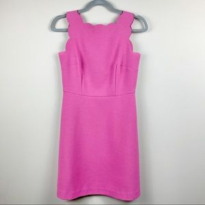 LOFT Ann Taylor Scalloped Neck Dress 0